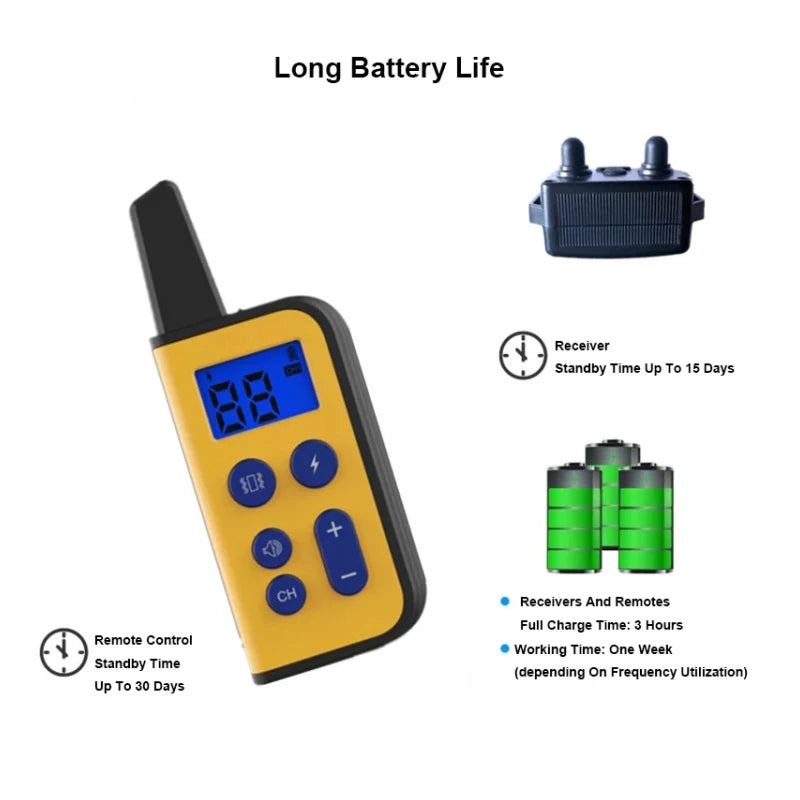 Dog Training Collar 800m Pet Remote Control