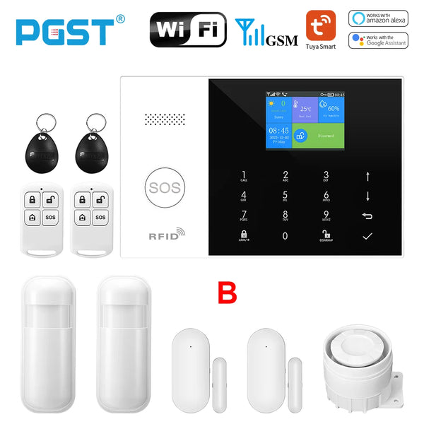 PGST Tuya Smart GSM WiFi Alarm System