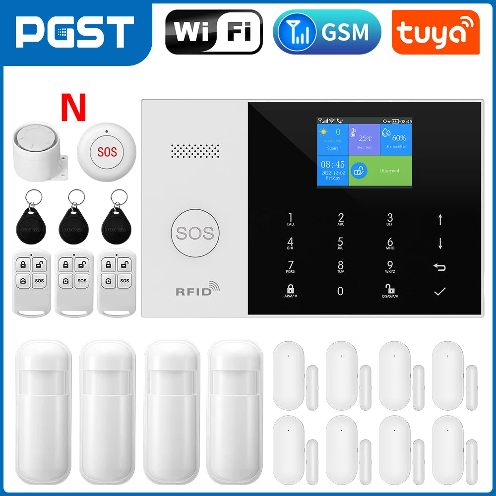 PGST Tuya Smart GSM WiFi Alarm System