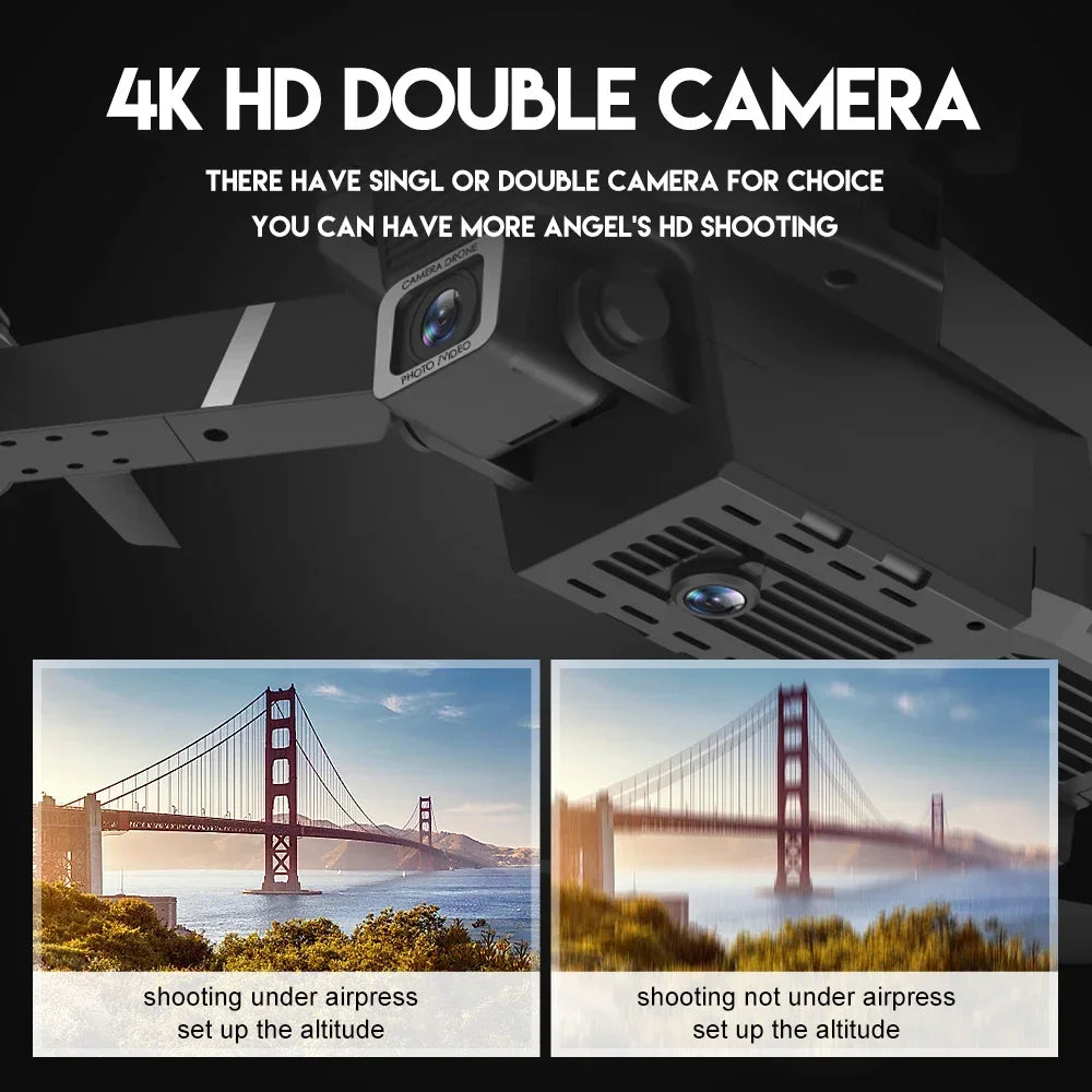 E88 Pro FPV Drone – 4K/1080P HD Camera, WiFi, Foldable RC Quadcopter