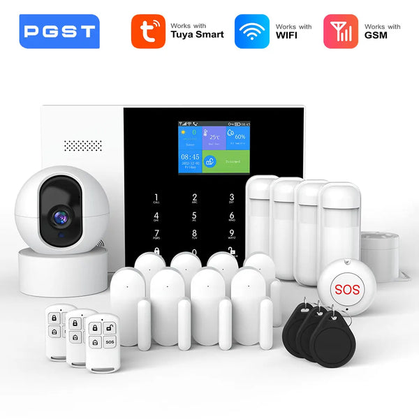 PGST Tuya Smart GSM WiFi Alarm System