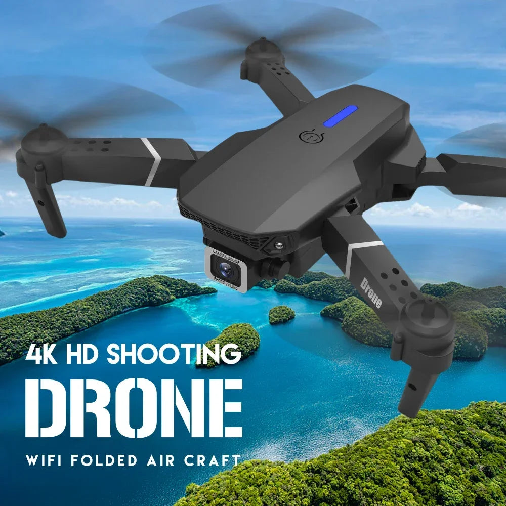 E88 Pro FPV Drone – 4K/1080P HD Camera, WiFi, Foldable RC Quadcopter