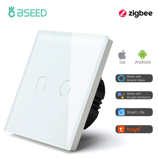 BSEED Smart Zigbee 1/2/3Gang Touch Light Switch