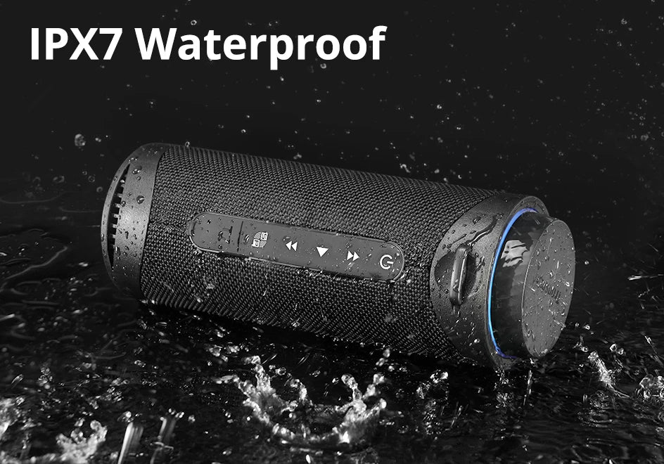 Tronsmart T7 Portable Bluetooth Speaker – 360° Sound, LED, TWS, App Control