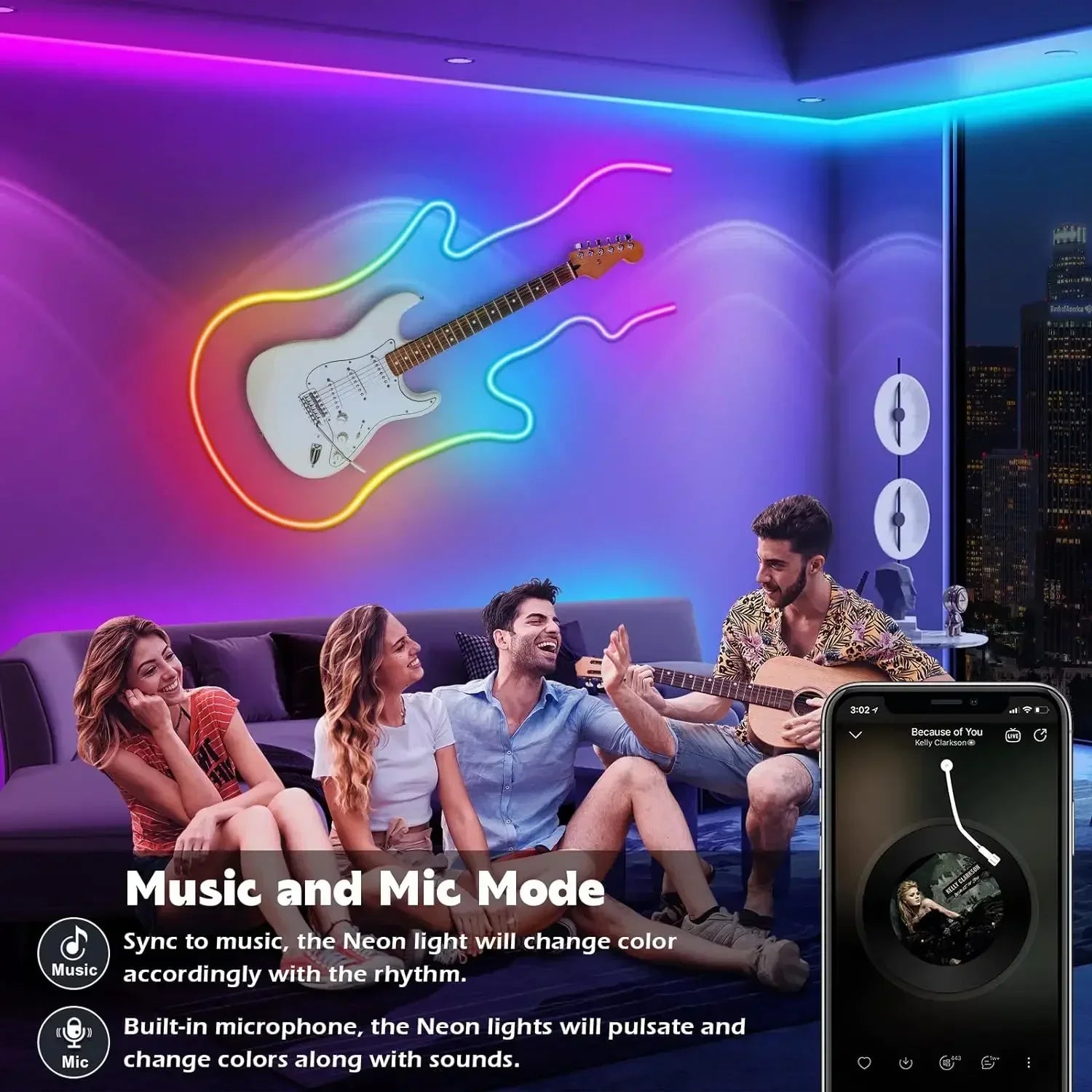 Smart RGB Neon LED Strip Light