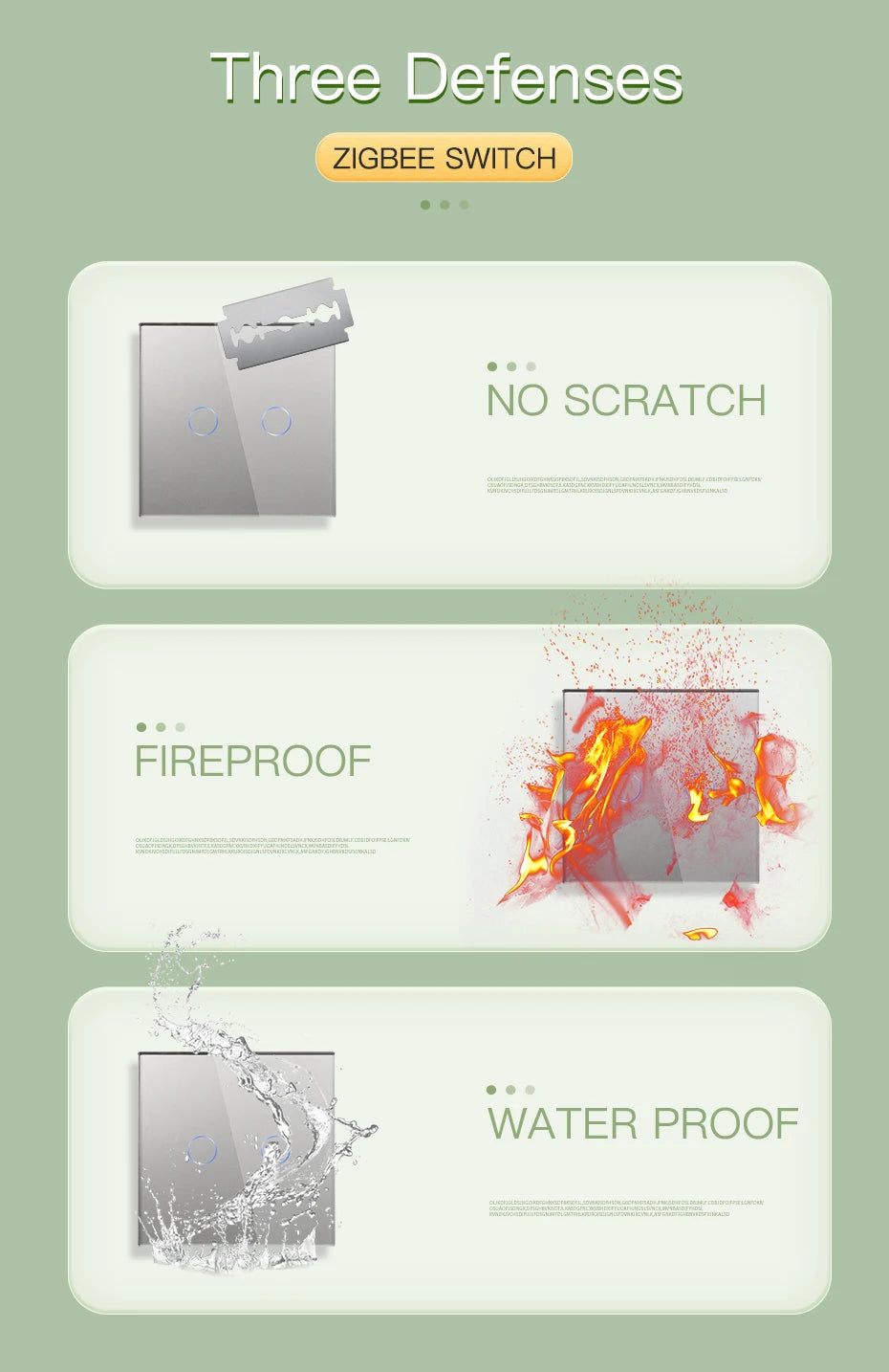 BSEED Zigbee Touch Light Switches