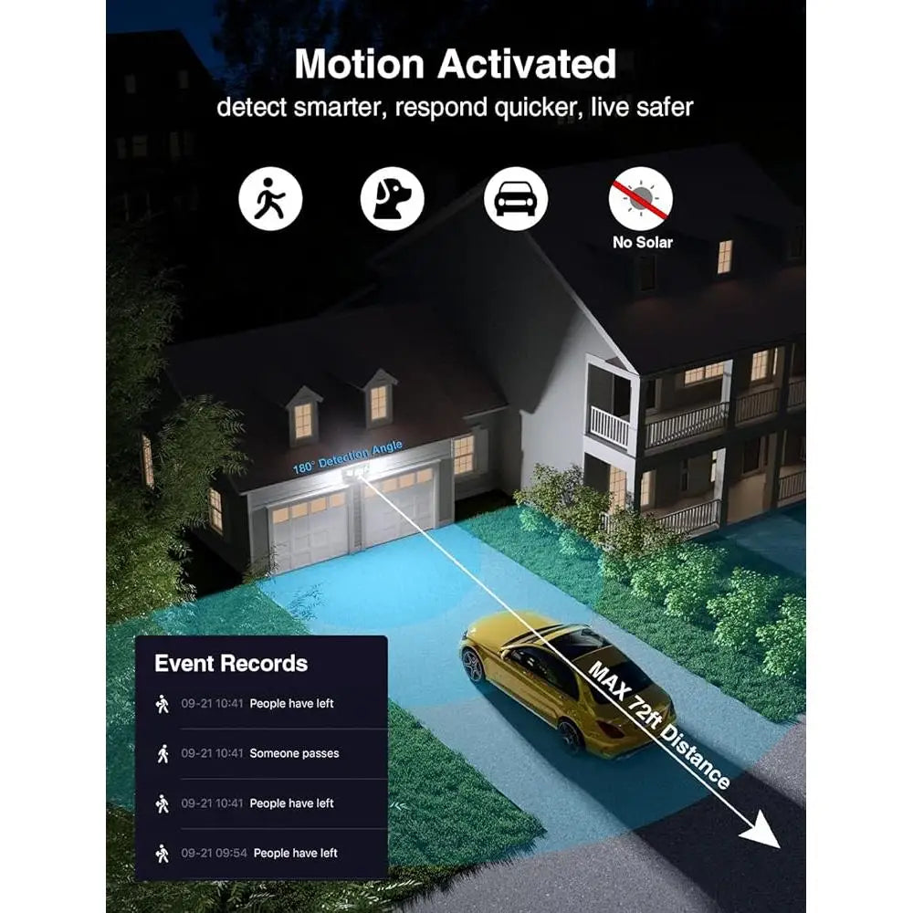 100W Smart LED Motion Sensor Security Flood Light