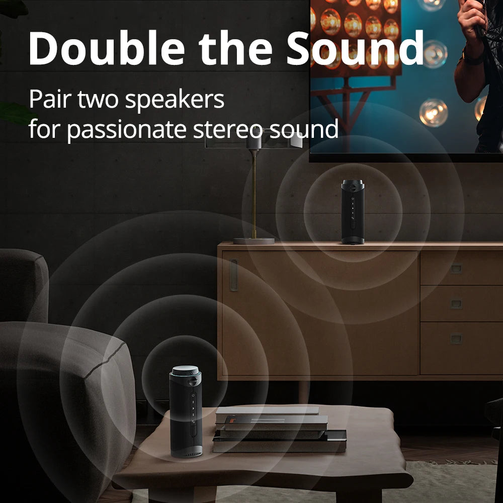 Tronsmart T7 Portable Bluetooth Speaker – 360° Sound, LED, TWS, App Control