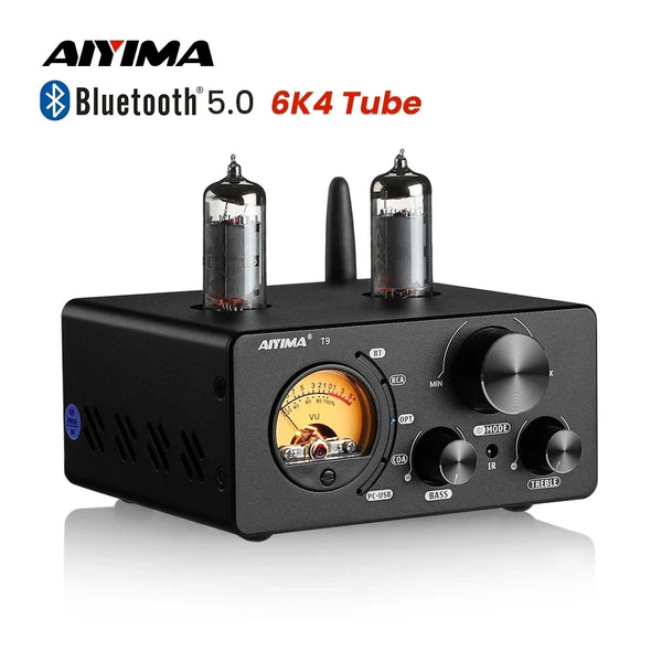 AIYIMA T9 HiFi Bluetooth 5.0 Vacuum Tube Amplifier