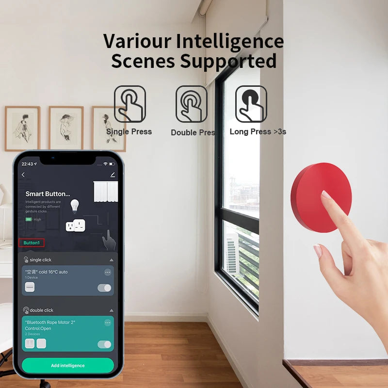 Tuya Zigbee Smart Wireless Button Switch
