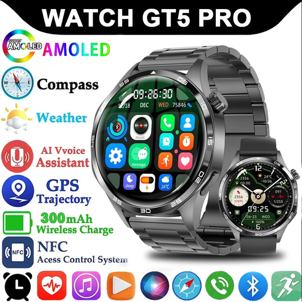Huawei GT5 Pro Smartwatch – GPS, NFC, AMOLED, Bluetooth Call, IP67 Waterproof