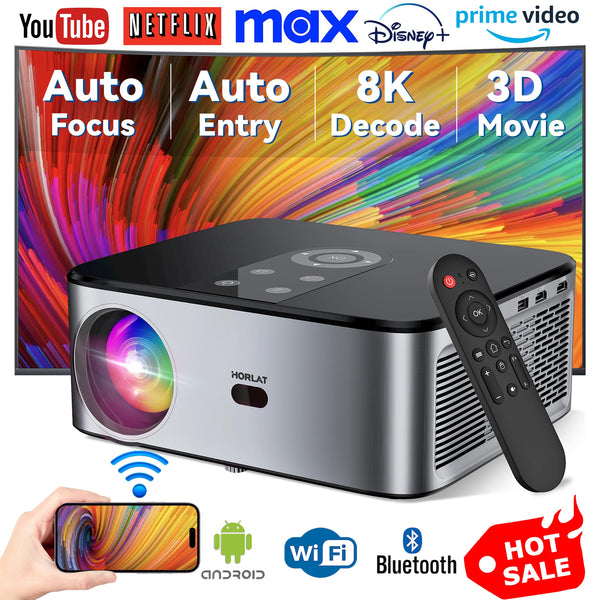 HORLAT T03 26000 Lumens 4K Android Beamer Projector
