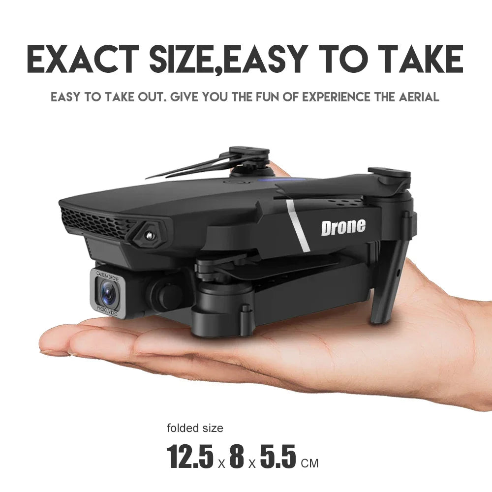 E88 Pro FPV Drone – 4K/1080P HD Camera, WiFi, Foldable RC Quadcopter