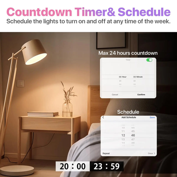 4-Pack E12 Smart RGB Bulbs