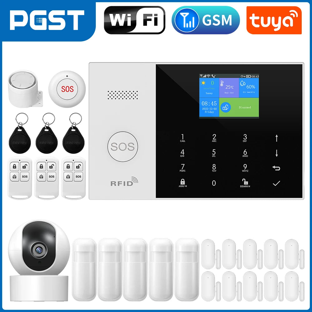 PGST Tuya Smart GSM WiFi Alarm System