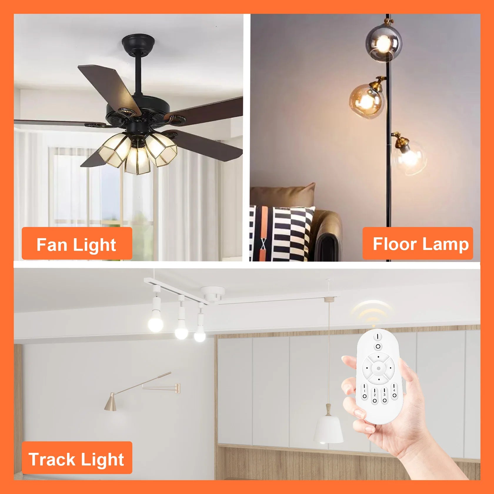 4-Pack E26 Smart LED Bulbs with Remote