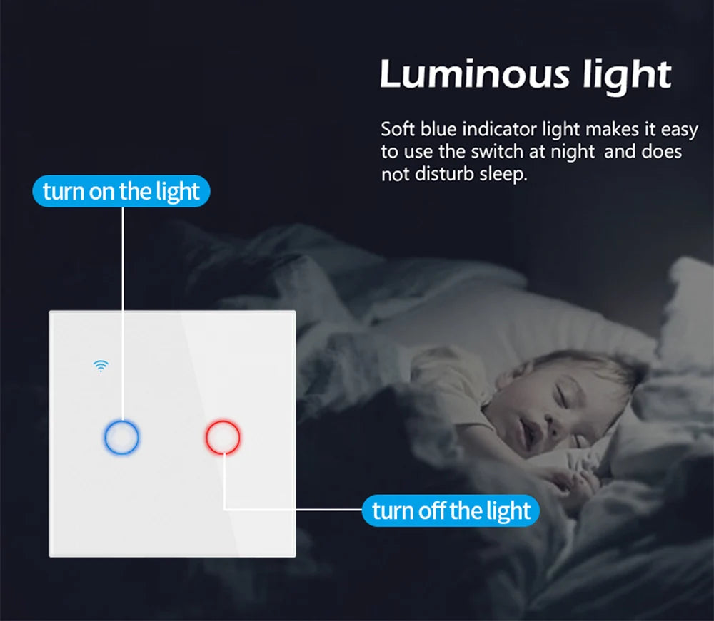 WiFi Smart Touch Wall Switch EU