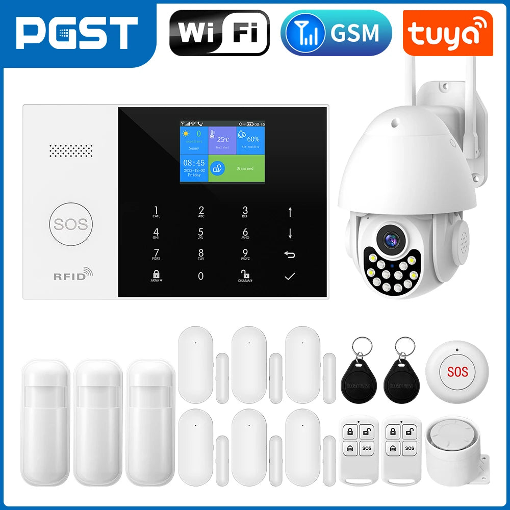 PGST Tuya Smart GSM WiFi Alarm System