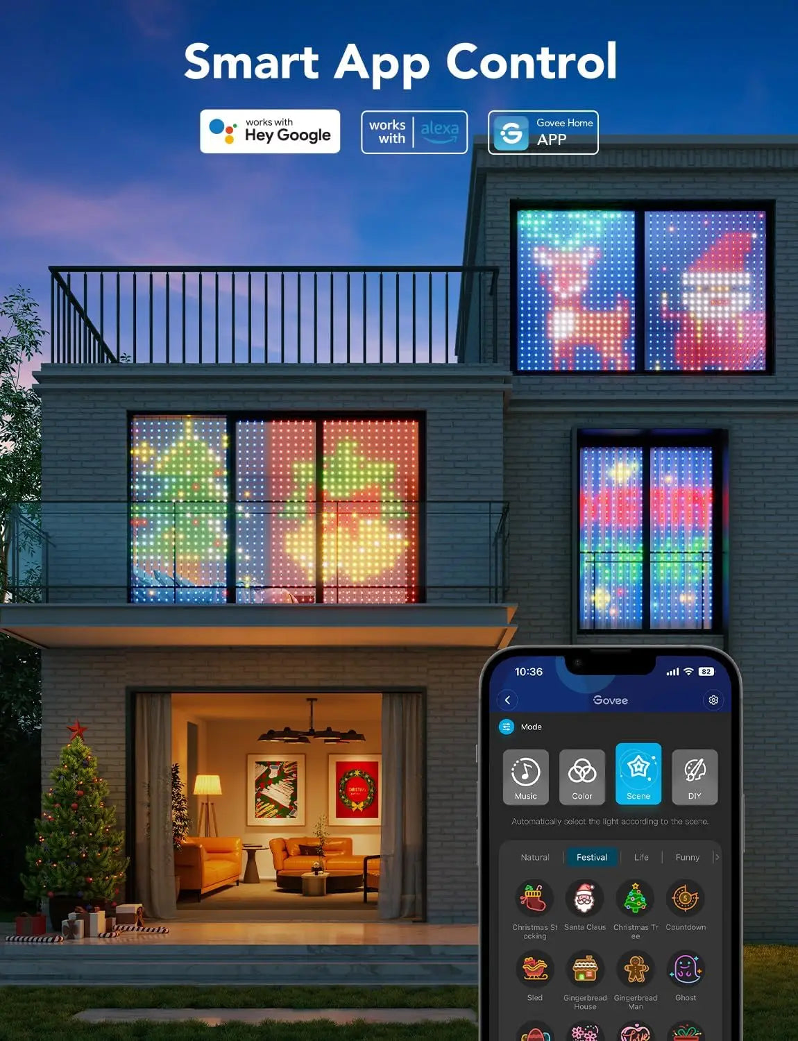 Govee Smart LED Curtain Lights