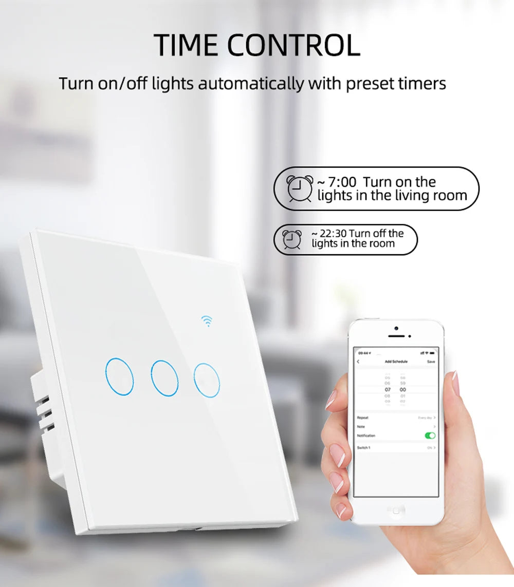 WiFi Smart Touch Wall Switch EU