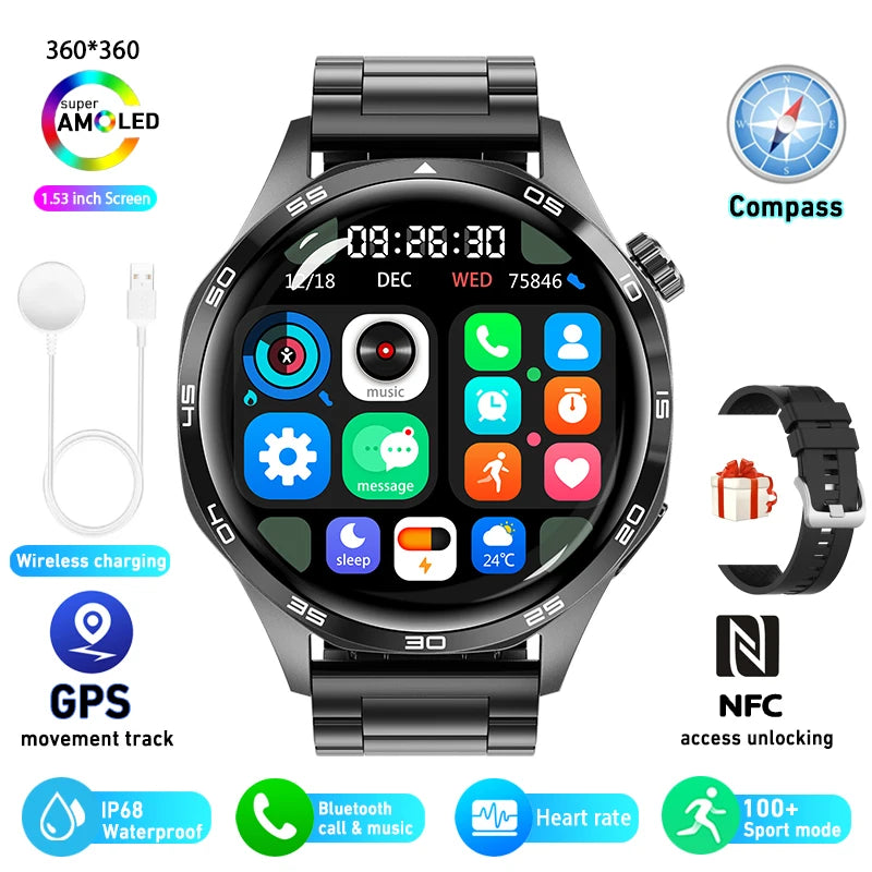 Huawei GT5 Pro Smartwatch – GPS, NFC, AMOLED, Bluetooth Call, IP67 Waterproof