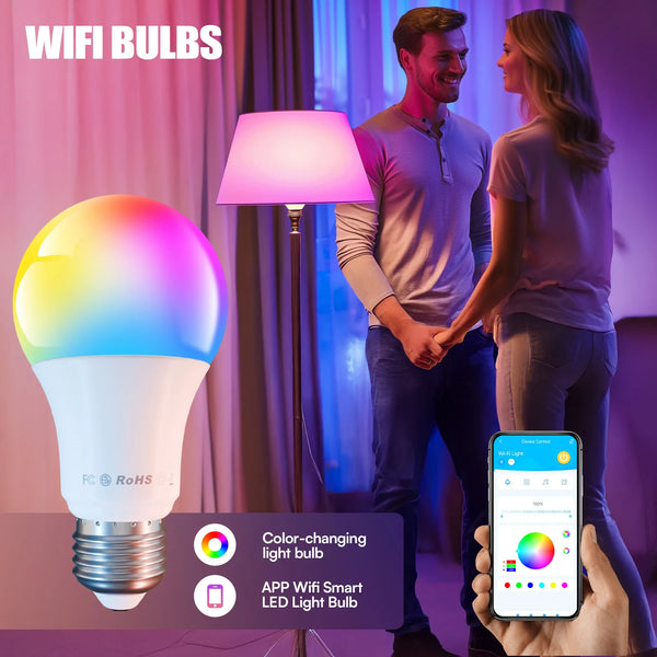A19 9W Smart WiFi Light Bulbs