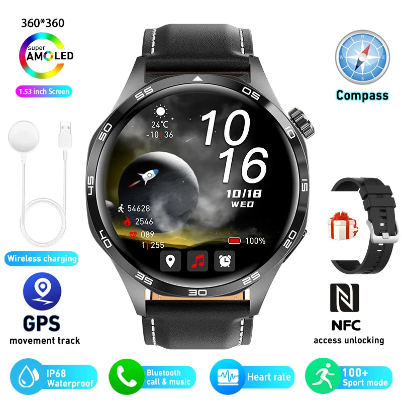 Huawei GT5 Pro Smartwatch – GPS, NFC, AMOLED, Bluetooth Call, IP67 Waterproof