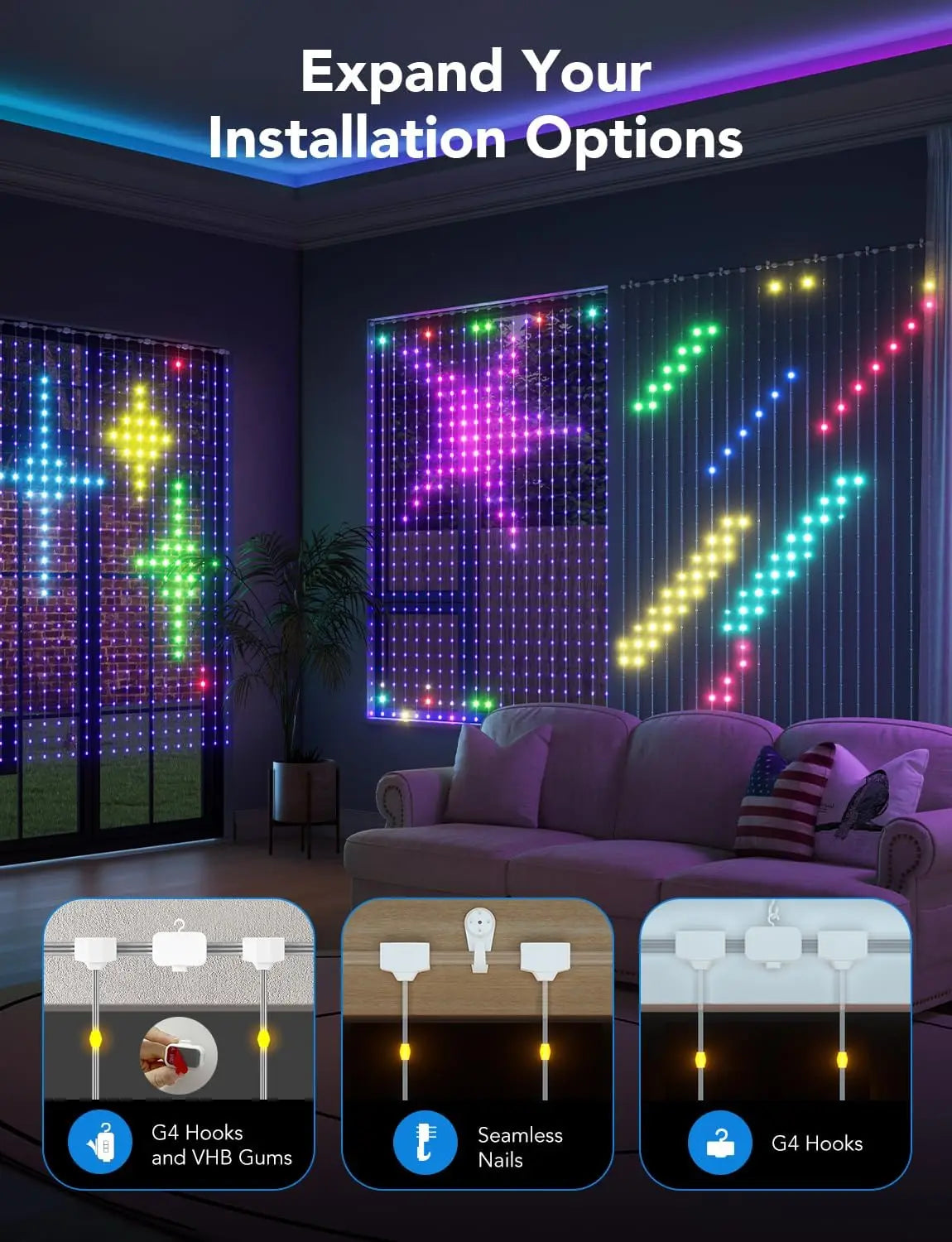 Govee Smart LED Curtain Lights